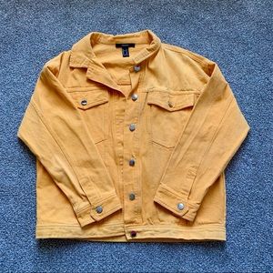 Forever 21 Deep Yellow Jean Jacket